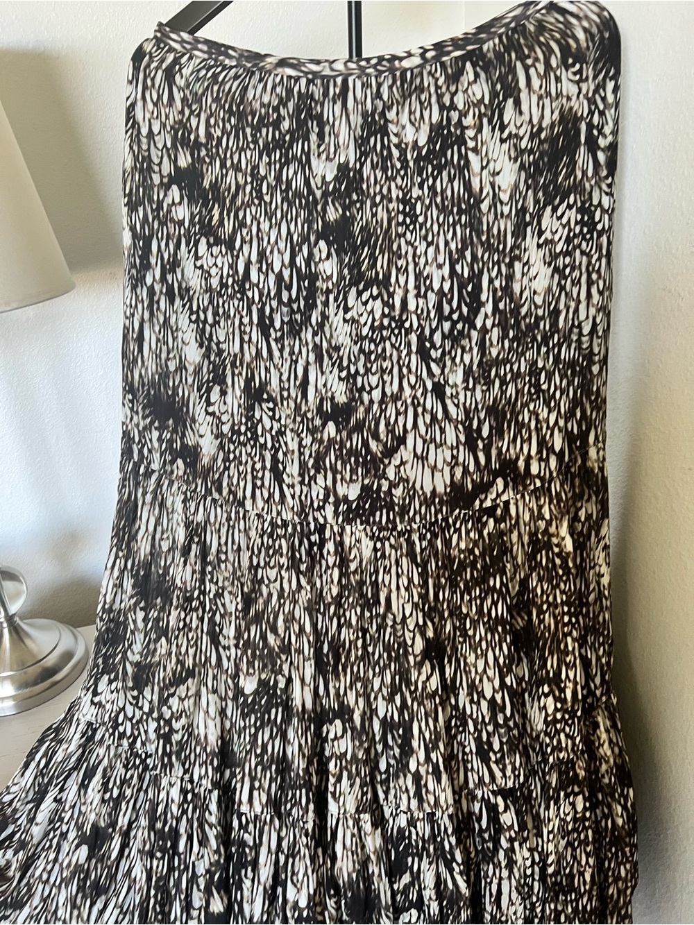 Peruvian Connection Brown Plumage skirt sz 8